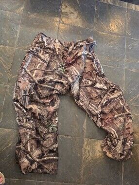 Rustic Ridge Camo Hunting Pants in Brown/Green Woodland Print 3xl
